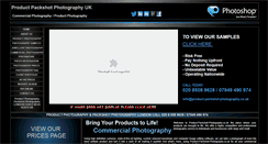 Desktop Screenshot of product-packshot-photography.co.uk