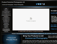 Tablet Screenshot of product-packshot-photography.co.uk
